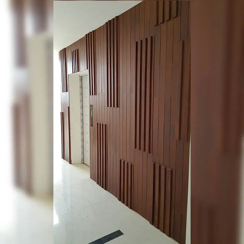 Detail Project Partisi Dinding Kayu Hotel Getz Malang