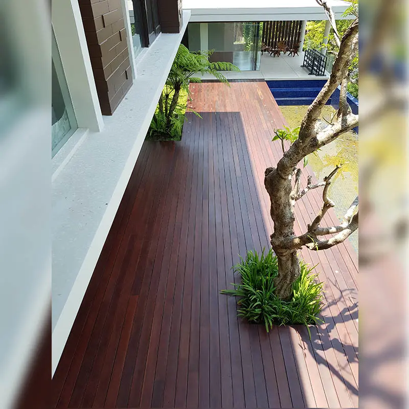 Project Decking Kayu Villa Puncak Tidar Malang