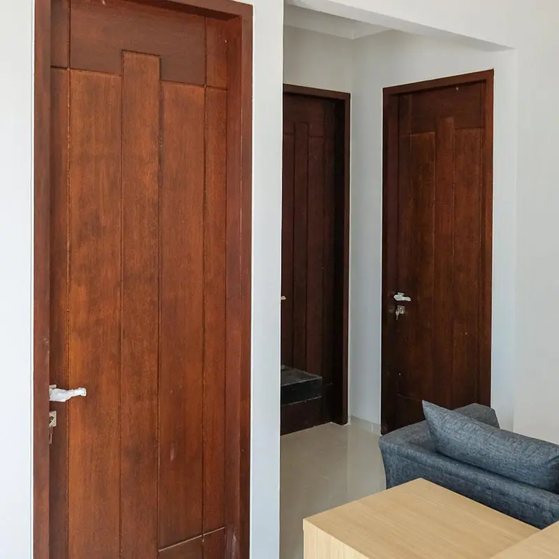 Project Pintu Kayu Ruangan Interior Graha Kencana Malang.