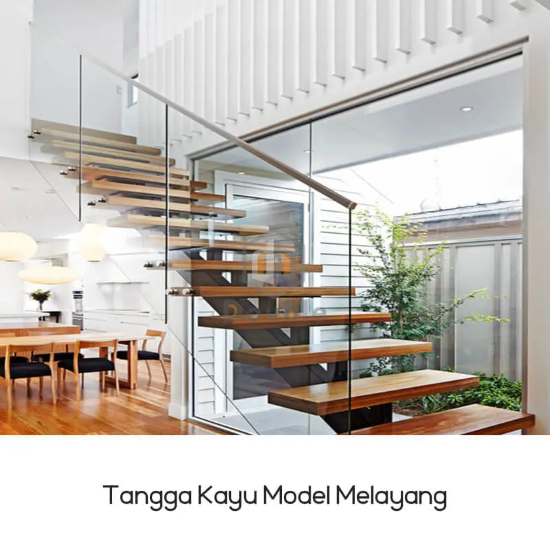Tangga Kayu Model Melayang