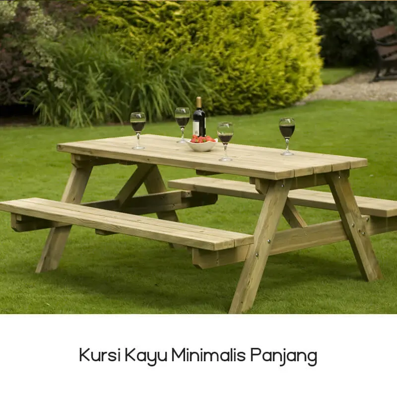 Kursi Kayu Minimalis Panjang