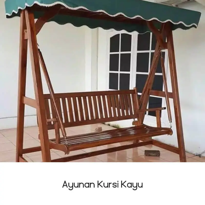 Ayunan Kursi Kayu